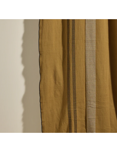 Couvre-lit/ Rideau Passage - Ocre