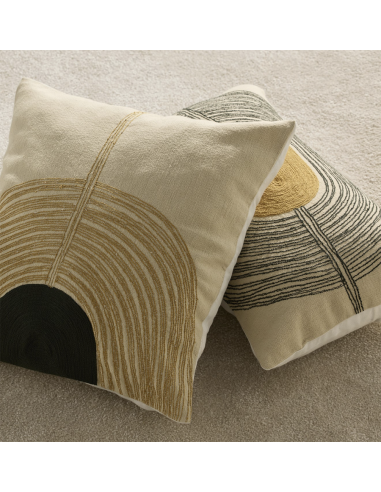 Coussin Mirage - Forêt/Ocre - 50x30 cm Maison Sarah Lavoine