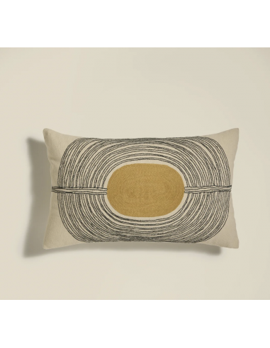 Coussin Mirage - Forêt/Ocre - 50x30 cm Maison Sarah Lavoine