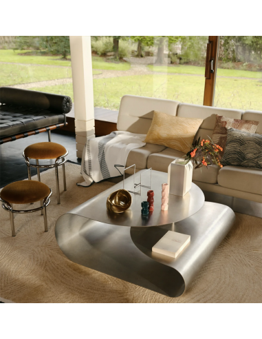 Tabouret Moon - Chrome