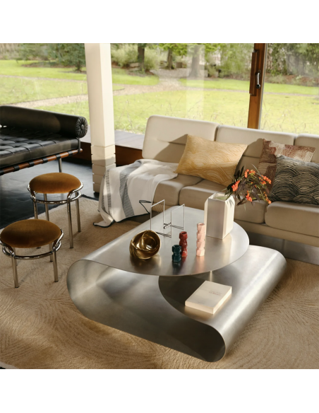 Tabouret Moon - Chrome