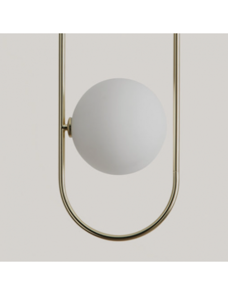 Suspension Abbacus doré - Ø20cm, H 83,5cm