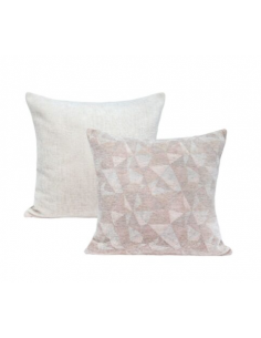 Coussin Zack en velours bi-face 50x50 cm