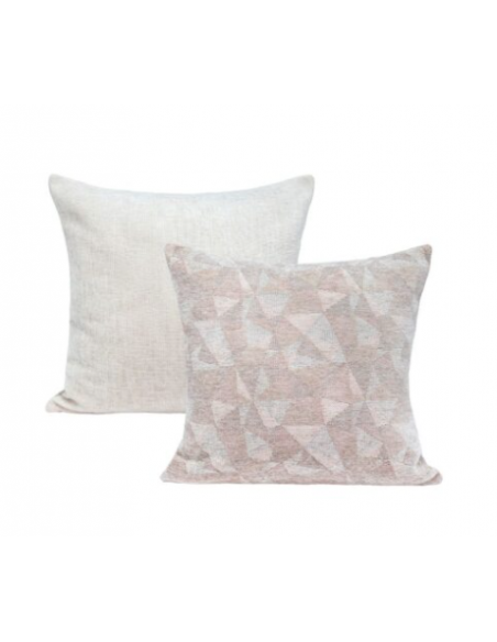 Coussin Zack en velours bi-face 50x50 cm