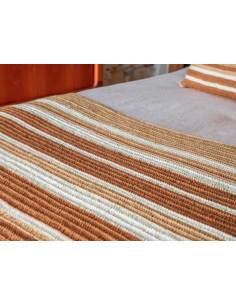 Plaid en coton crocheté main TOBAGO 2