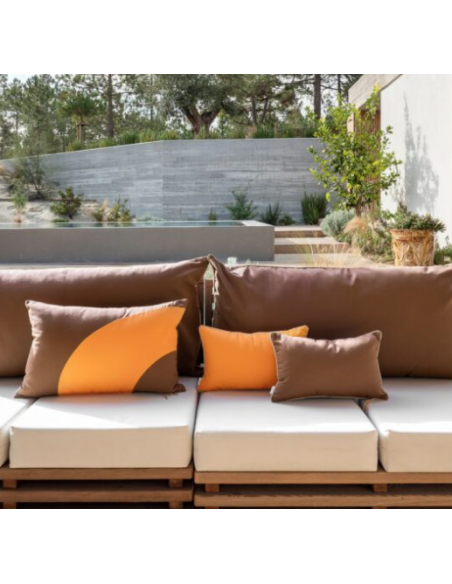 Coussin d’extérieur Plagiste bicolore - 40x60cm
