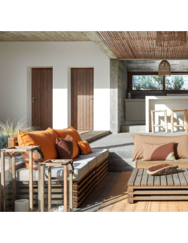 Coussin d’extérieur Plagiste bicolore - 40x60cm