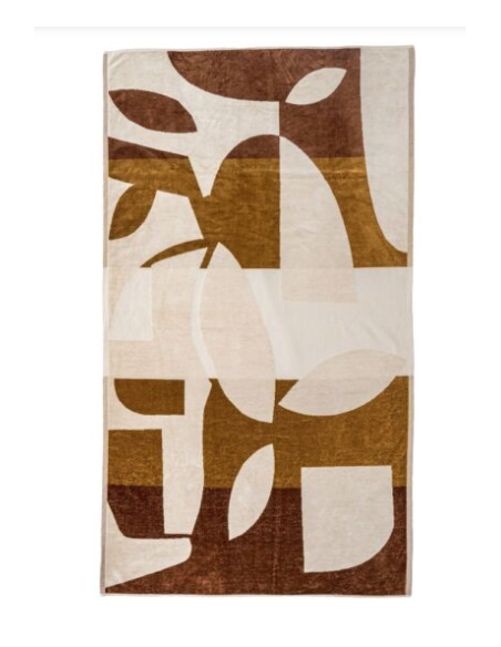 Drap de plage en éponge DATE - 100x180 cm