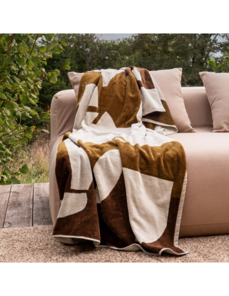 Drap de plage en éponge DATE - 100x180 cm