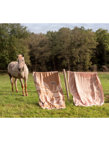 Fouta frangée en coton recyclé - 130x200 cm
