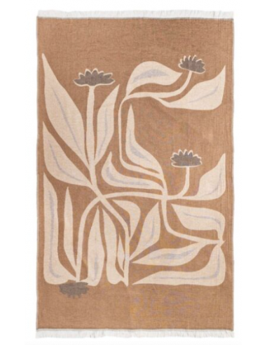 Fouta TEXAS frangée en coton recyclé - 130x200 cm