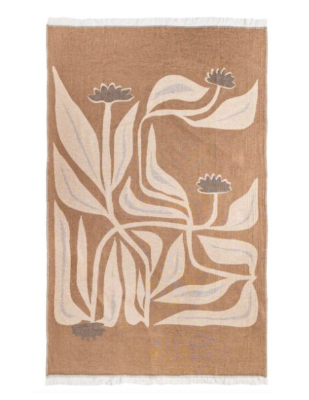 Fouta TEXAS frangée en coton recyclé - 130x200 cm