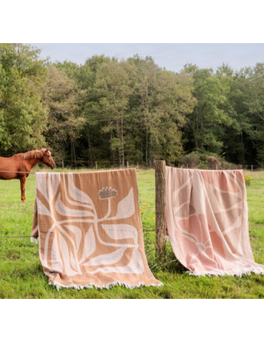 Fouta TEXAS frangée en coton recyclé - 130x200 cm