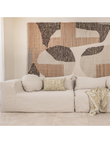 Canapé 4 places en lin SLOW FAMILY Chalk