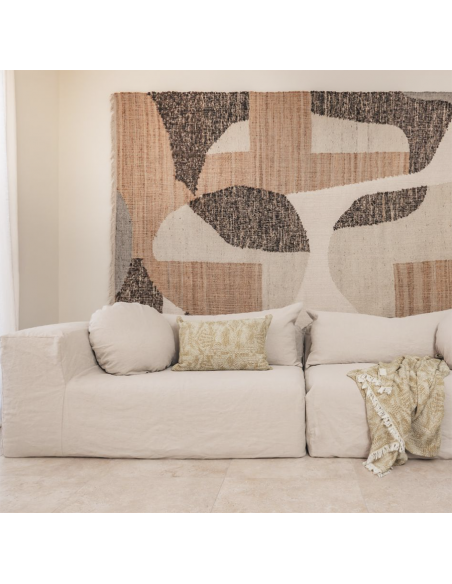 Canapé 4 places en lin SLOW FAMILY Chalk