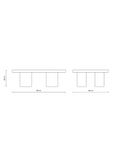 Table à café 90 André - Teak Outdoor