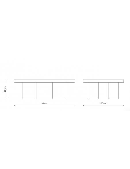 Table à café 90 André - Teak Outdoor