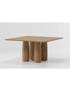 Table teck Il Colonnato 140x140 cm 2