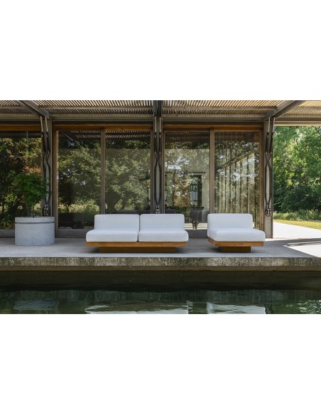 Canapé trois places chalk outdoor Rudolph