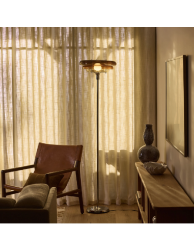 Lampe sur pied Sunset, ambre