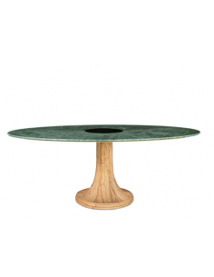 TABLE DE REPAS OVALE RIVIERA VERT