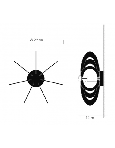 Applique ETIOLA Ø29cm, tressage Croisé