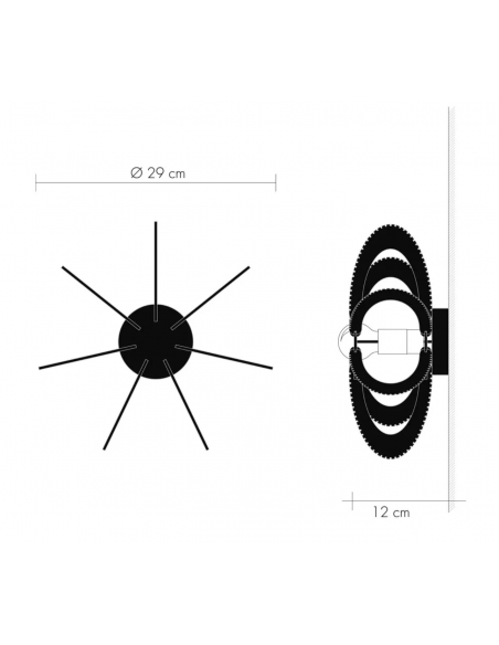 Applique ETIOLA Ø29cm, tressage Croisé