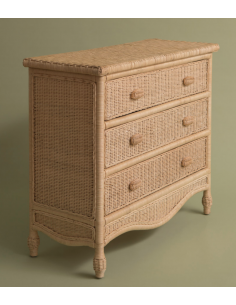 Commode Elisabeth en rotin 2