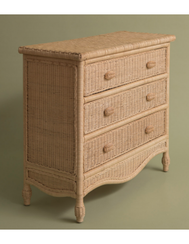Commode Elisabeth en rotin