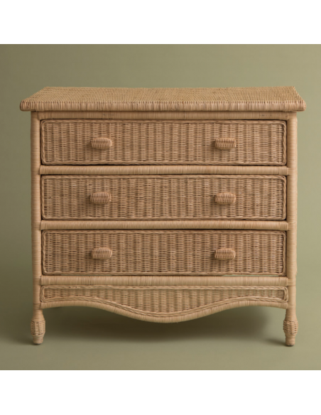 Commode Elisabeth en rotin