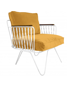 Fauteuil Croisette velours