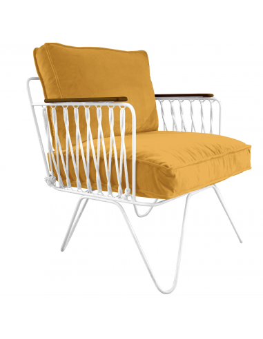 Fauteuil Croisette velours