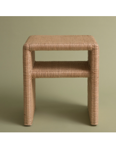 Chevet en rotin nightstand