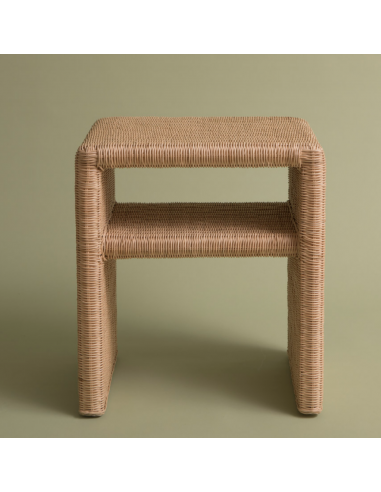 Chevet en rotin nightstand