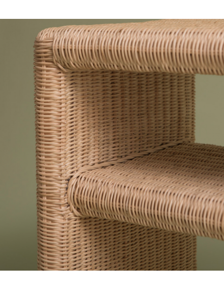 Chevet en rotin nightstand