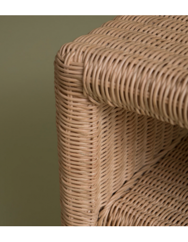 Chevet en rotin nightstand