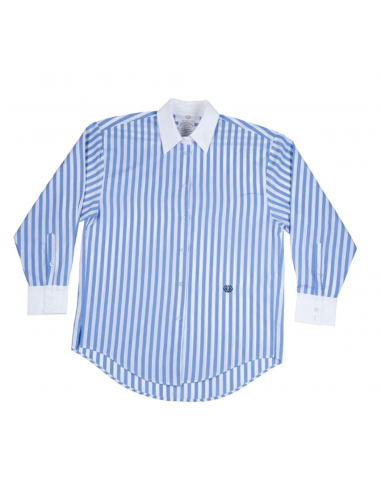 CHEMISE FELICY BLEUE A RAYURES LARGES AVEC...