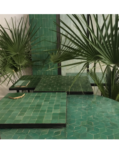 Table haute en zellige - 160x80 cm