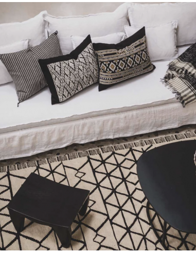 Tapis Farah - noir