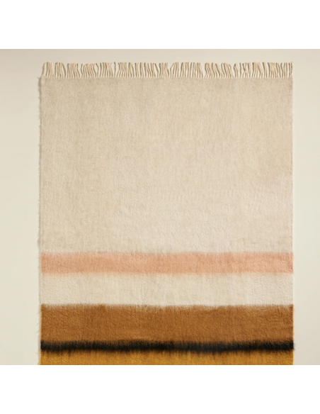 PLAID SERENITY - AMBRE - 130 x 200 cm
