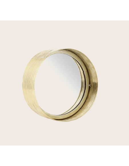 MIROIR PATI DORÉ - Ø35 cm