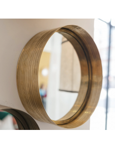 MIROIR PATI DORÉ - Ø55 cm