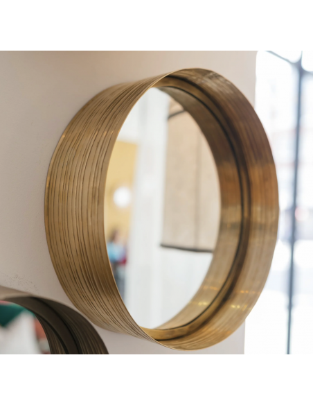 MIROIR PATI DORÉ - Ø55 cm