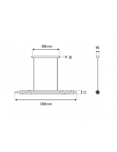 PLAFONNIER ORG PH 1300 - NOIR