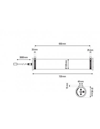 APPLIQUE TUBE 120 - 700 - ARGENT