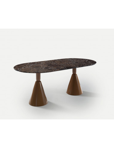 TABLE DE REPAS PION - MARBRE EMPERADOR