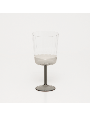 VERRES À EAU ECLAT CHARBON - LOT DE 6
