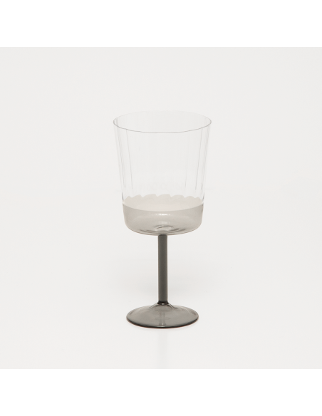 VERRES À EAU ECLAT CHARBON - LOT DE 6