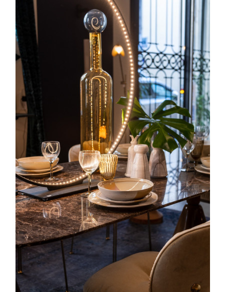 TABLE DE REPAS PION - MARBRE EMPERADOR