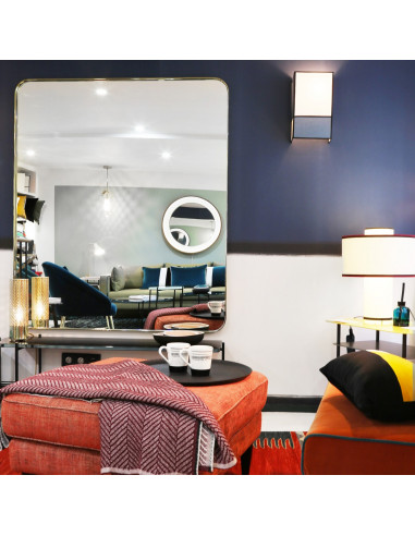 GRAND MIROIR HECTOR - LAITON